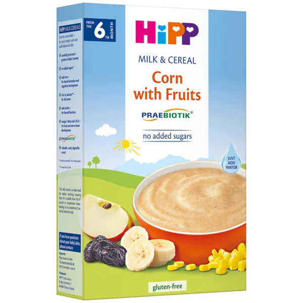 Hipp 2953 Каша молочная с кукурузой и фруктами 250g