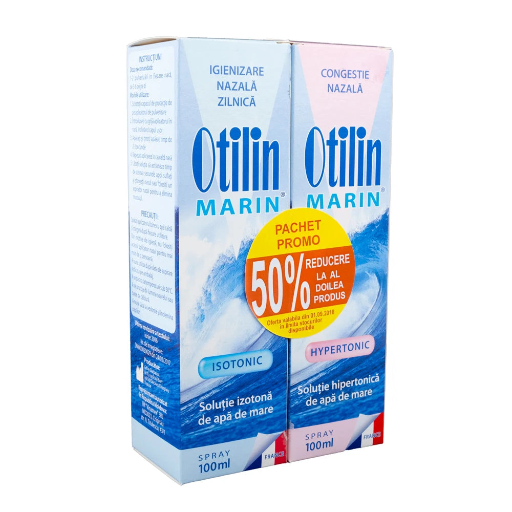 Otilin Marin Гиперт.спрей 100ml+ Marin Изотонич.спрей 100ml