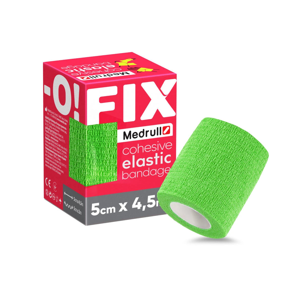 Бинт эластичный самоклеящийся FIX-O 5cmx4.5m Forans
