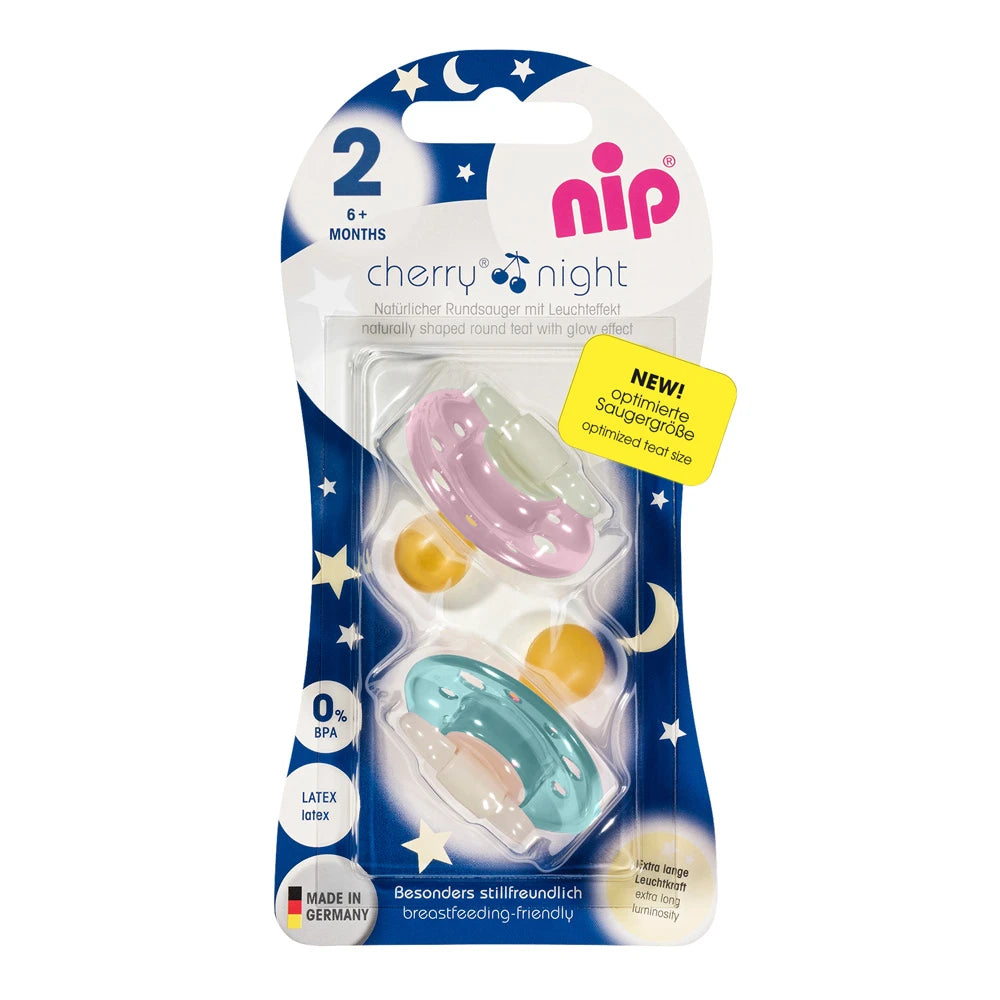 NIP Cherry Night F Пустышка латексная, размер 2 (6+ месяцев) N2