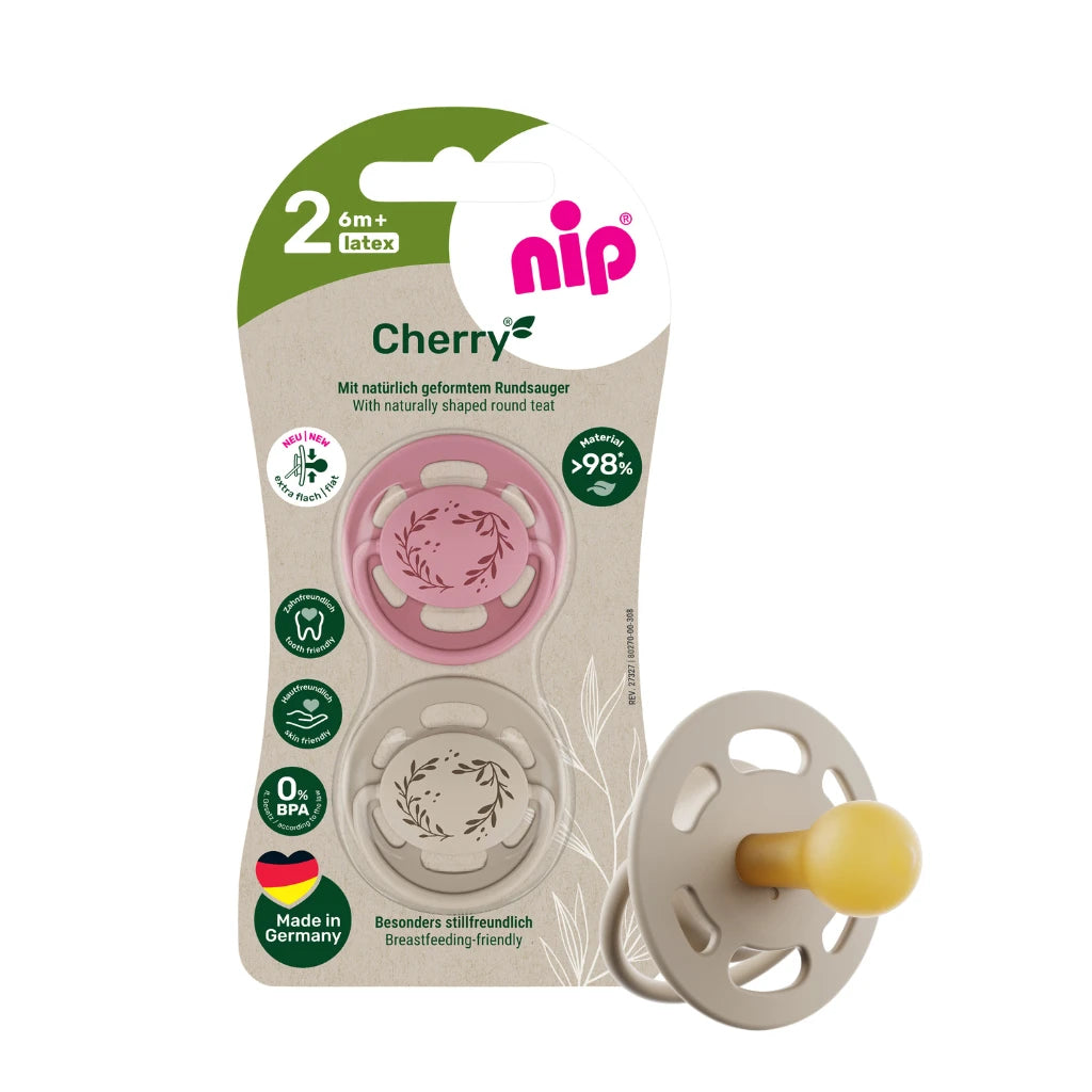 NIP Cherry F Suzetă latex, mărimea 2 (6+luni) N2