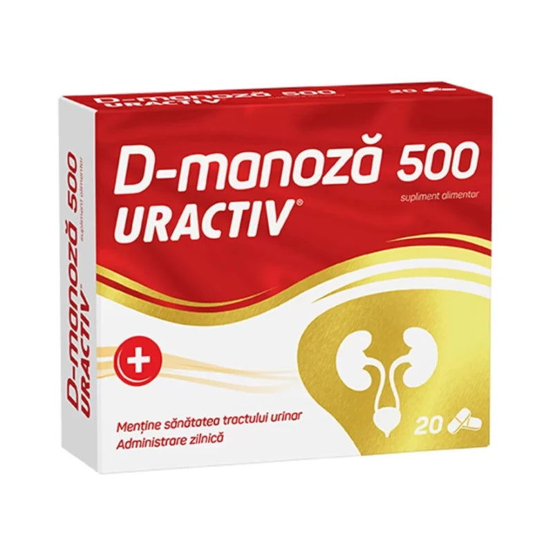 Uractiv D-manoza 500mg caps. N20 + Cadou