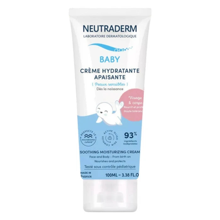 NEUTRADERM Baby Увлажняющий успокаивающий крем для лица и тела для детей 0+, 100ml