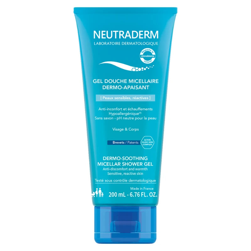 NEUTRADERM Dermo-soothing Мицеллярный гель для душа для чувствительной, реактивной кожи, 200ml