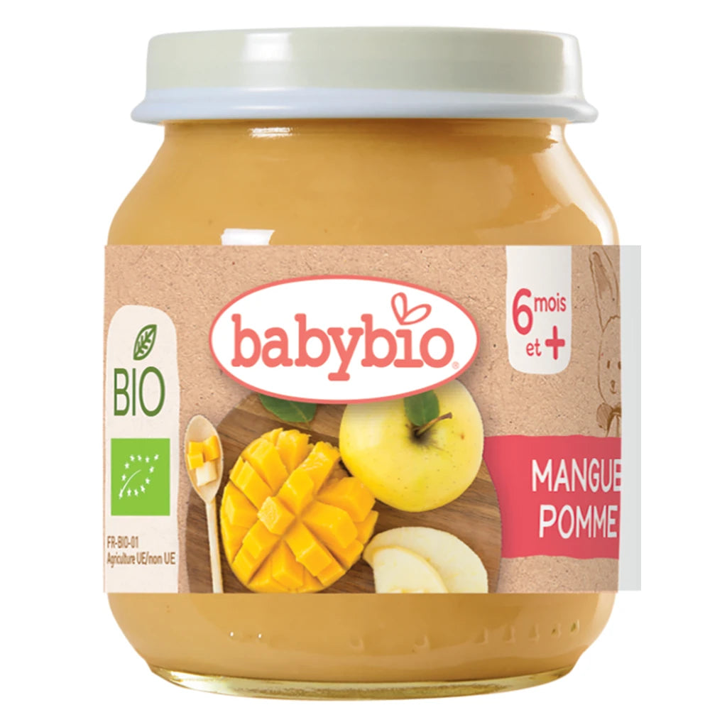 Babybio Пюре из манго и яблок (6+) 130g