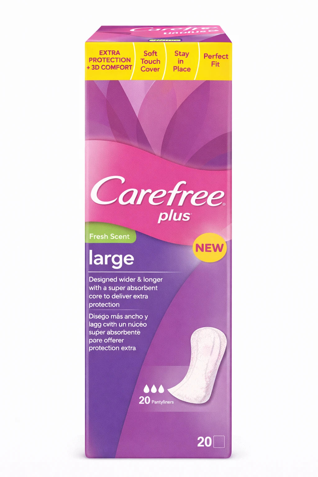 Carefree Absorbante Large Plus Fresh parfumate N20