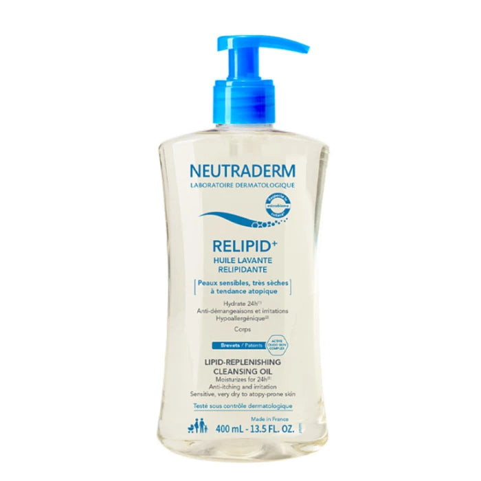 NEUTRADERM Relipid+ Ulei de curățare pentru pielea atopică pentru corp, 400ml