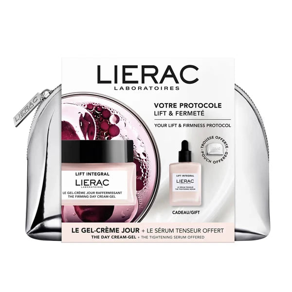 LIERAC Lift Integral Set Cremă-gel 50ml+Ser 15ml+trusă cosmetică