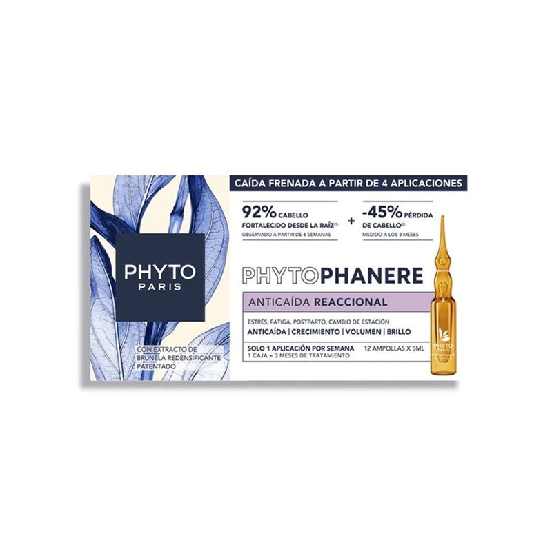 PHYTO Phanere Reactional Ампулы против выпадения волос для женщин 12X5ml