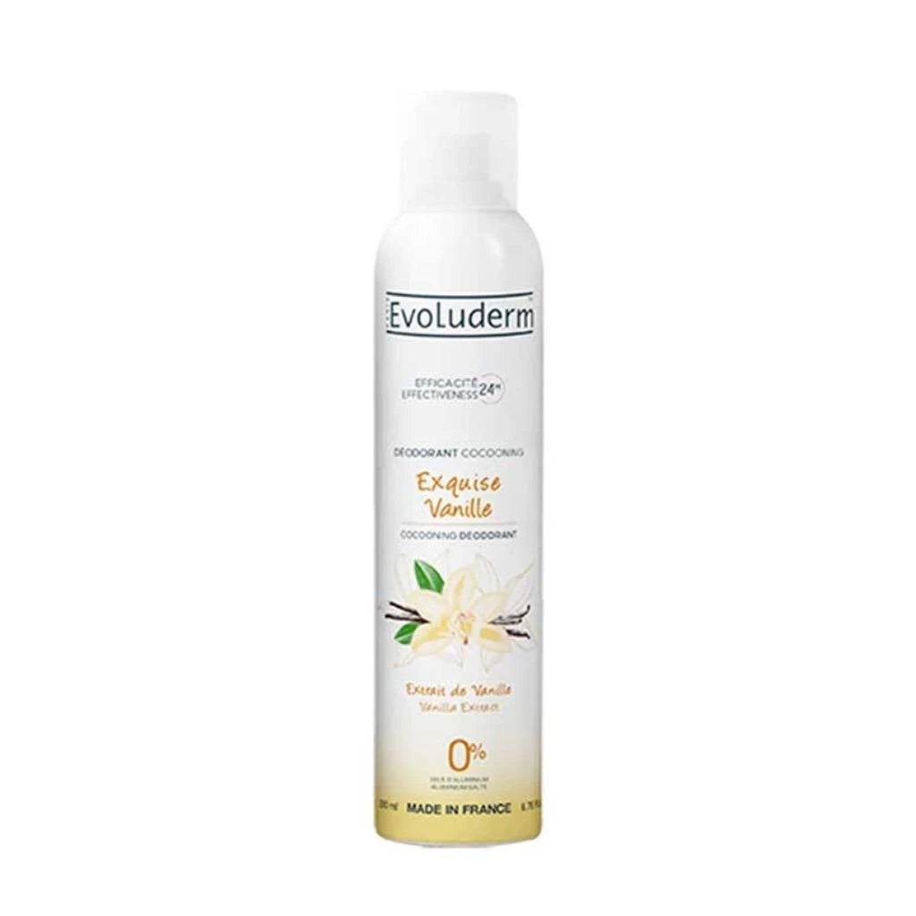 Evoluderm Deodorant de corp cu vanilie, 24h, spray, 200ml