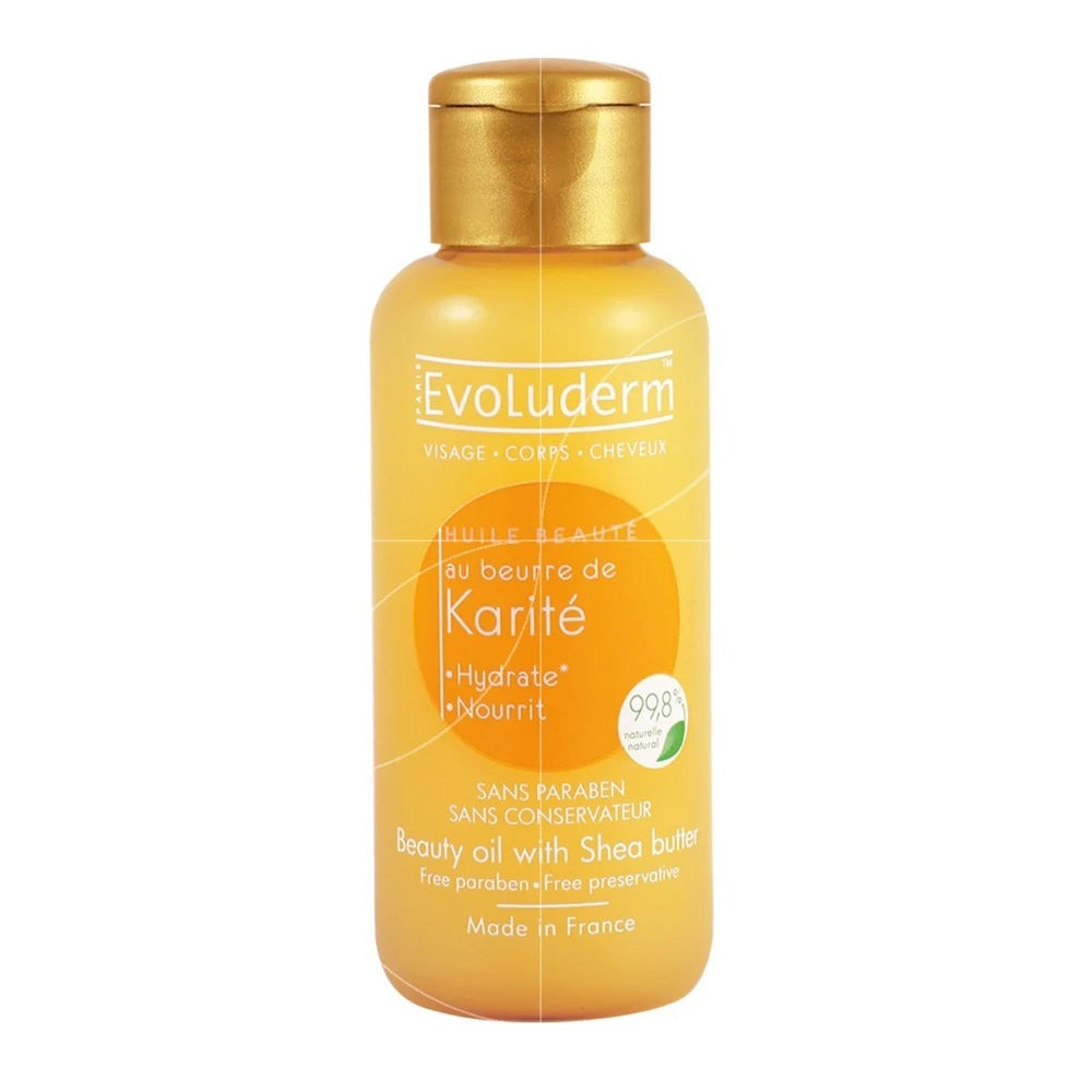 Evoluderm Ulei de karite pentru față, corp și păr 100ml