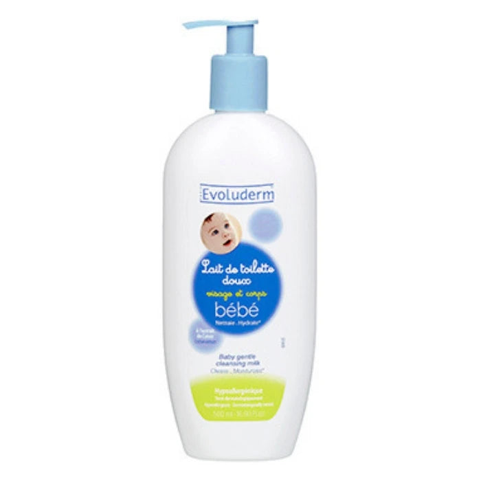 Evoluderm Lăptișor de curățare pentru față și corp, pentru copii 0+, 500ml (9134)