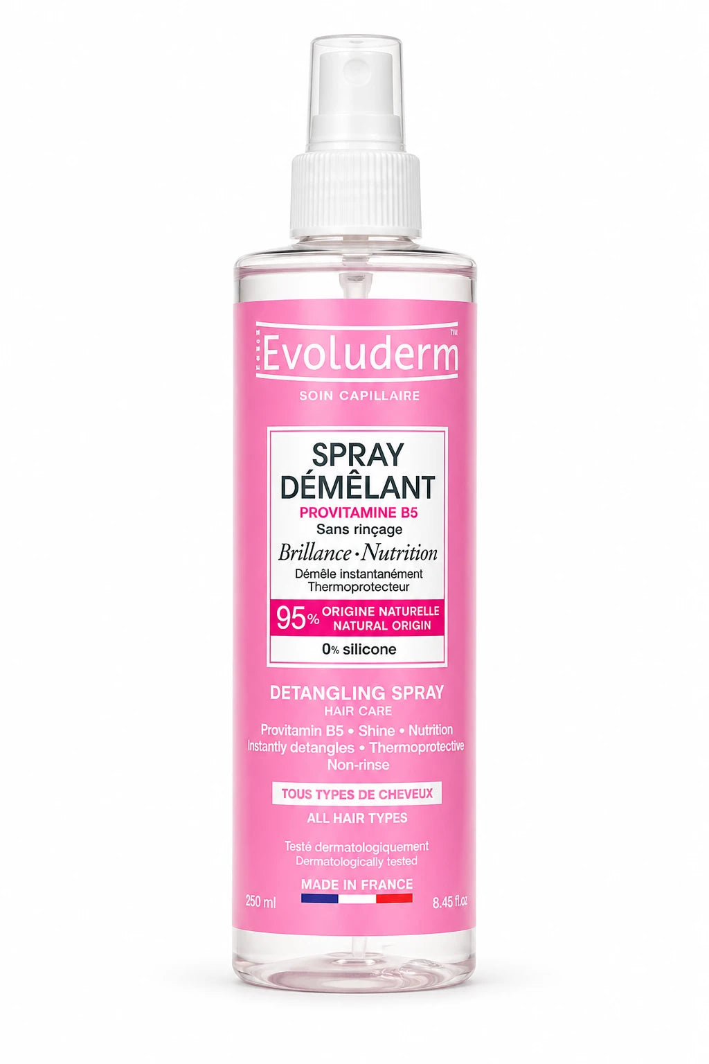 Evoluderm Spray termoprotector pentru descurcarea părului 250ml