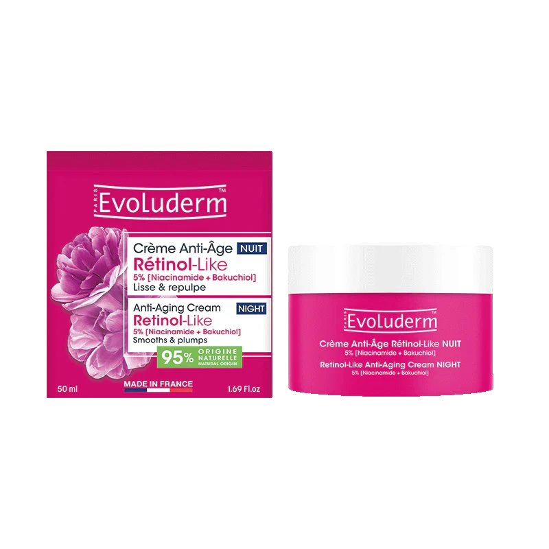 Evoluderm Retinol-Like Cremă anti-îmbătrânire de noapte 50ml