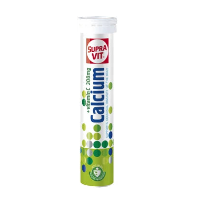 SupraVit Calciu 200mg + Vitamina C 300mg tab.efferv. N20