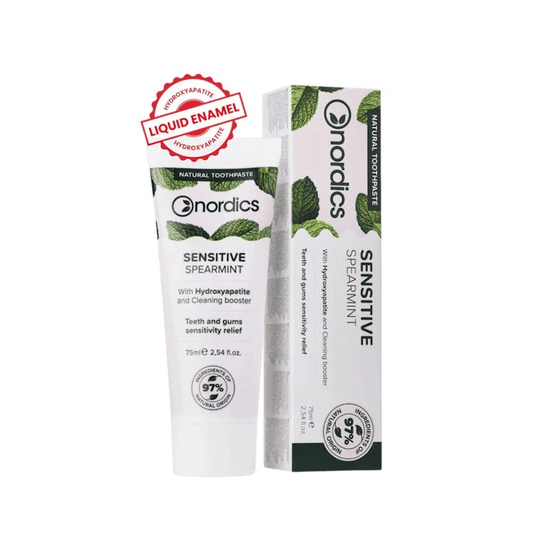 Nordics Natural Зубная паста Sensitive для реминерализации с «жидкой эмалью» 75ml