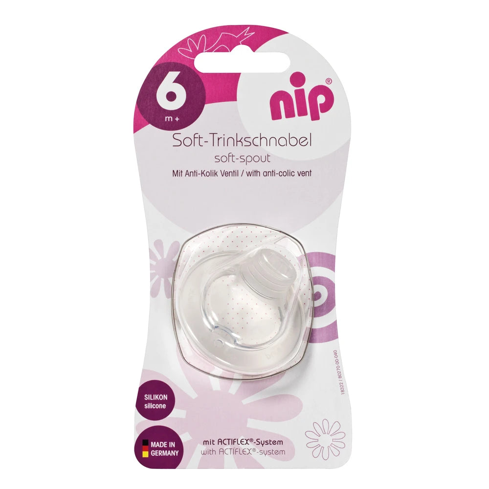 NIP Мягкая соска, антиколиковая, силиконовая, 6+ месяцев