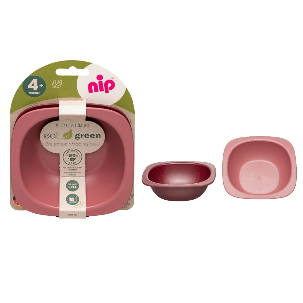 NIP Eat Green миска бордовая (4+месяца) N2