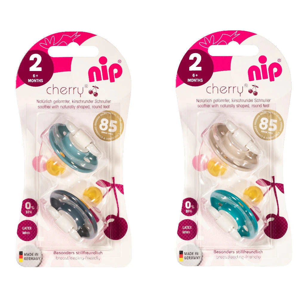NIP Cherry B Пустышка латексная, размер 2 (6+ месяцев) N2