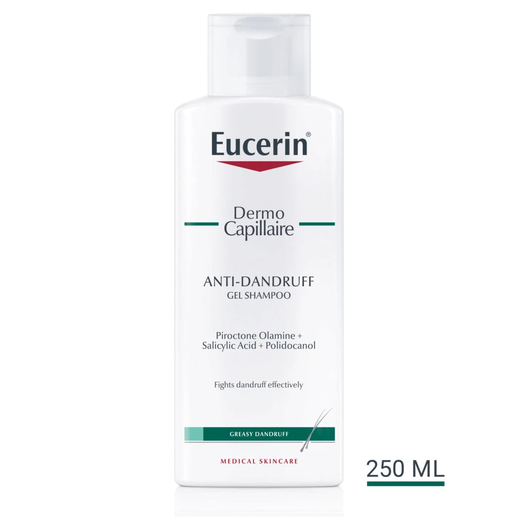 Eucerin DermoCapillaire Шампунь-гель против перхоти (жирная кожа головы) 250ml