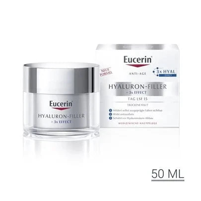 Eucerin Hyaluron Filler Cremă de zi pentru ten uscat SPF15, 50ml (63485)