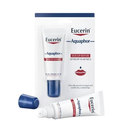 Eucerin Aquaphor SOS восстанавливающий бальзам для губ 10ml