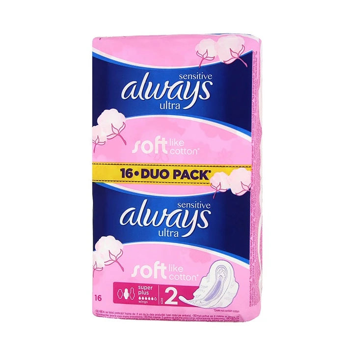 Always Sensitive Ultra Super Plus Duo прокладки N16