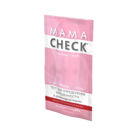 Тесты для определения беременности. (Mama Check) (25x1strip)