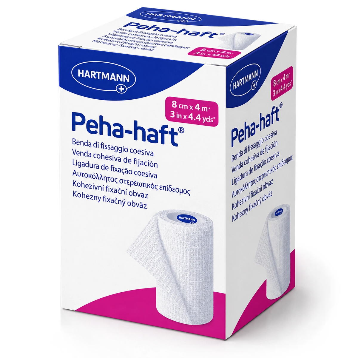 Hartmann Peha-haft Fasa elastica autoadeziva pt fixarea pansamentelor 8cmx4m N1 300067
