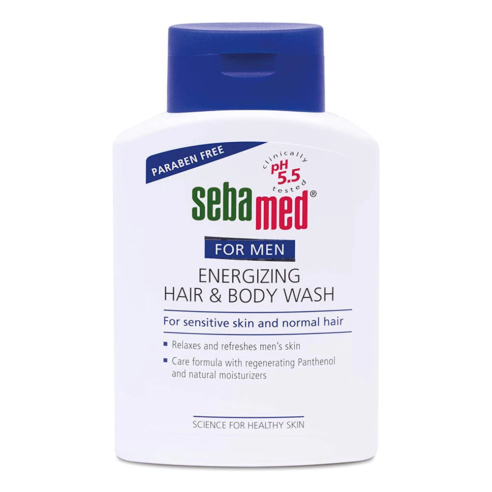 Sebamed Men Энергизирующий шампунь и гель для душа для мужчин, 200ml
