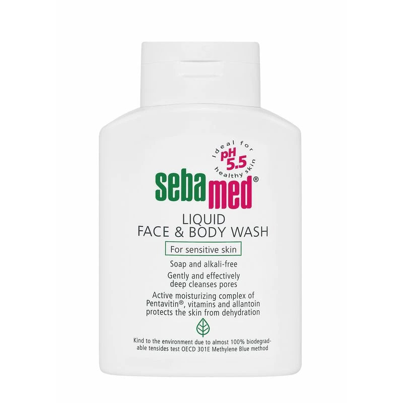 Sebamed Lichid pentru spălarea feței și corpului pentru piele sensibilă 300ml