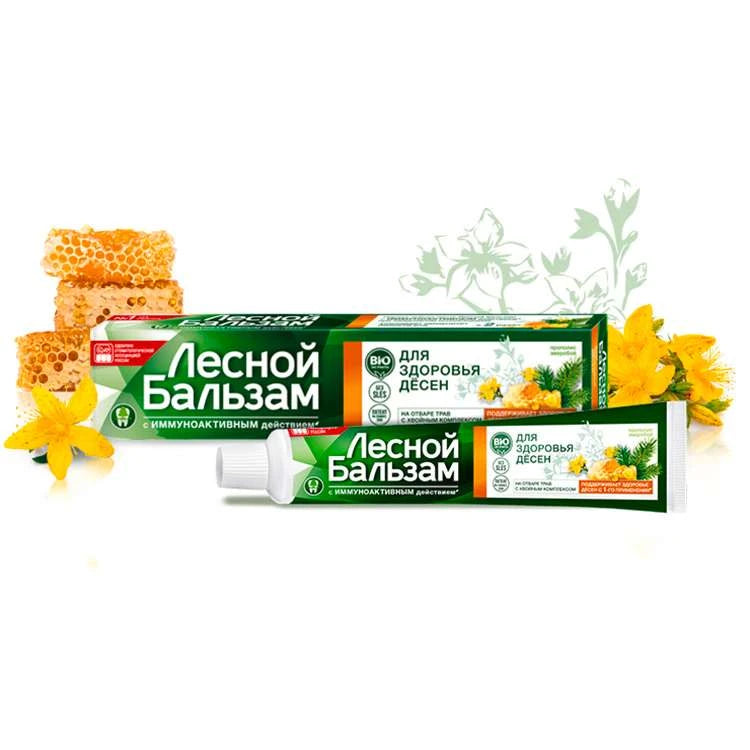 Зубная паста Lesnoi Balsam Прополис, зверобой 75ml
