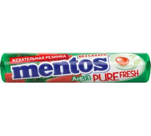 Mentos Жевательная резинка Roll Pure Fruit Арбуз 15,5g