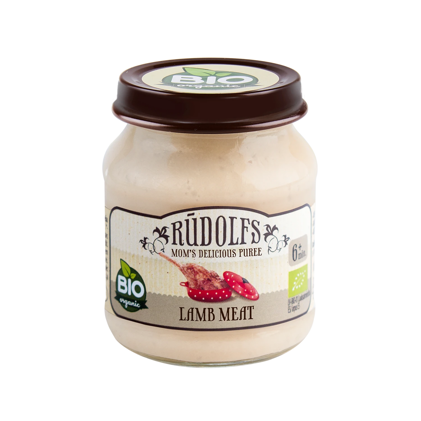 Rudolfs Organic Piure Carne de miel 120g (6+)
