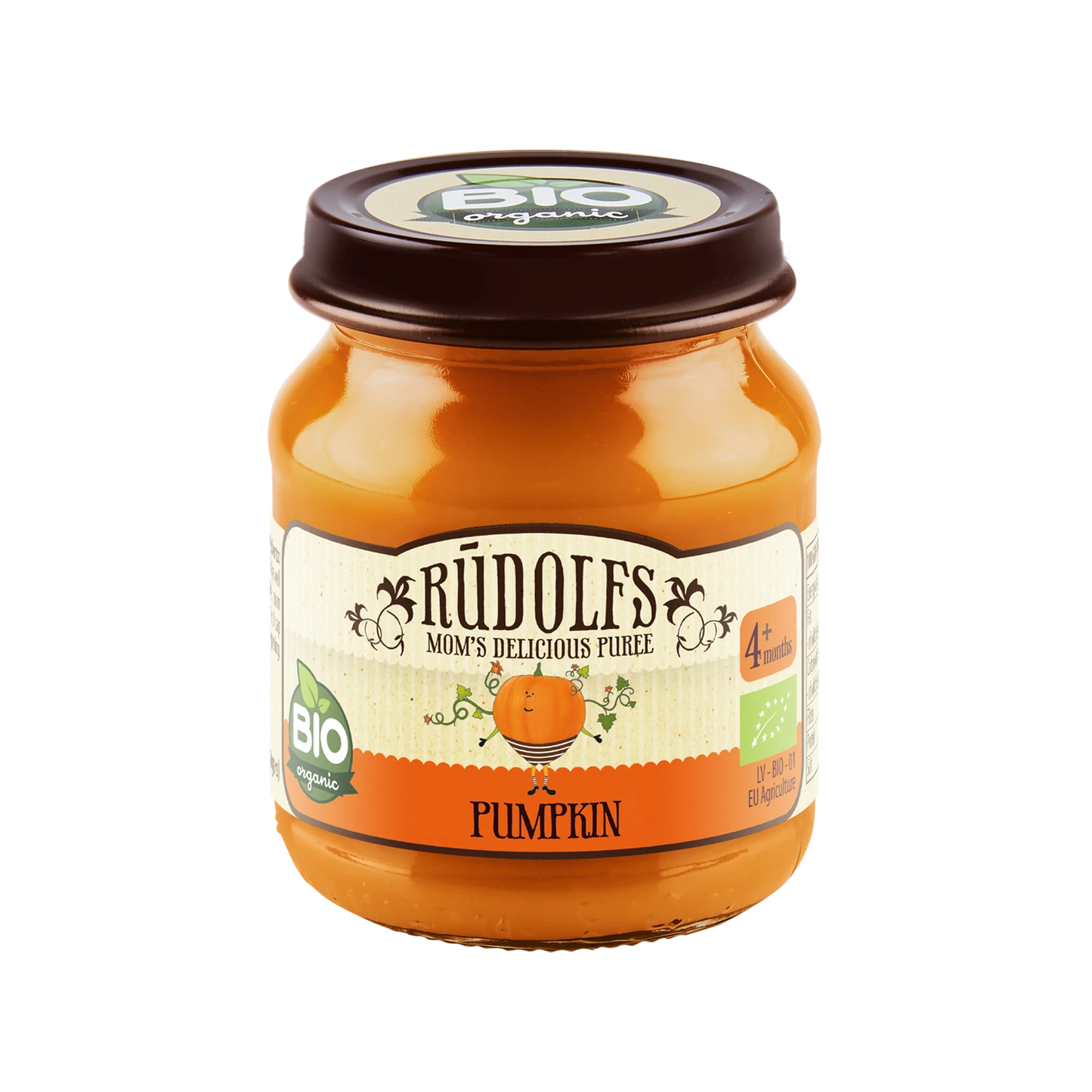 Rudolfs Organic Piure Dovleac 120g (4+)