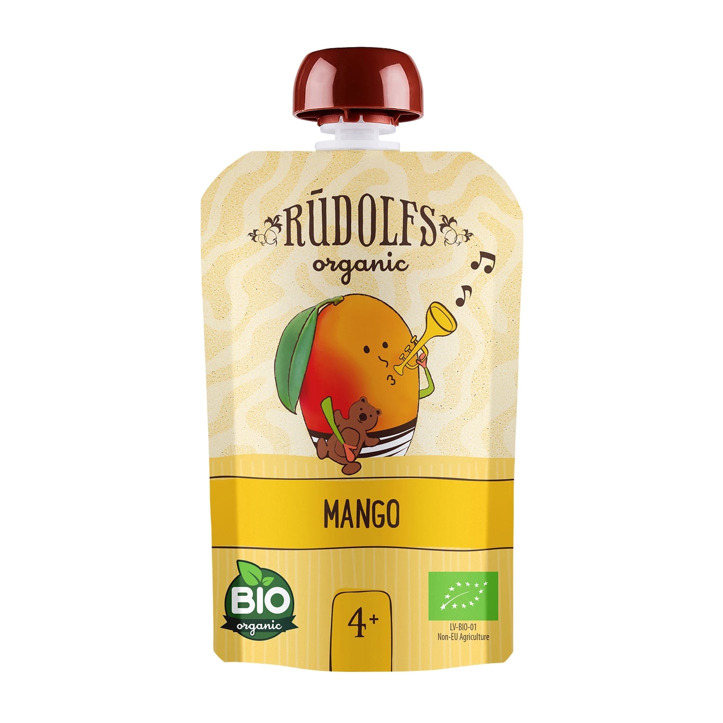 Rudolfs Organic Pouch Mango 90g (4+)
