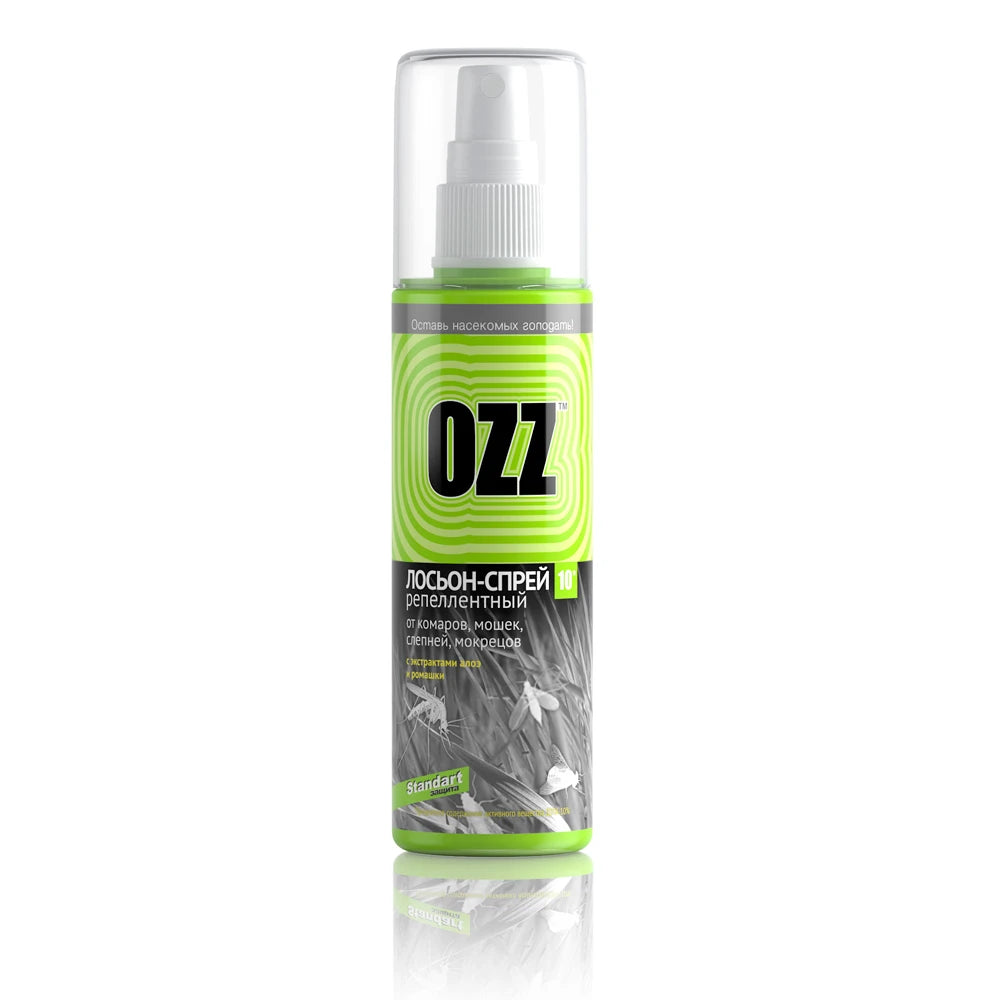 OZZ Standart Лосьон-спрей от насекомых с экстрактом алоэ и ромашки 100ml