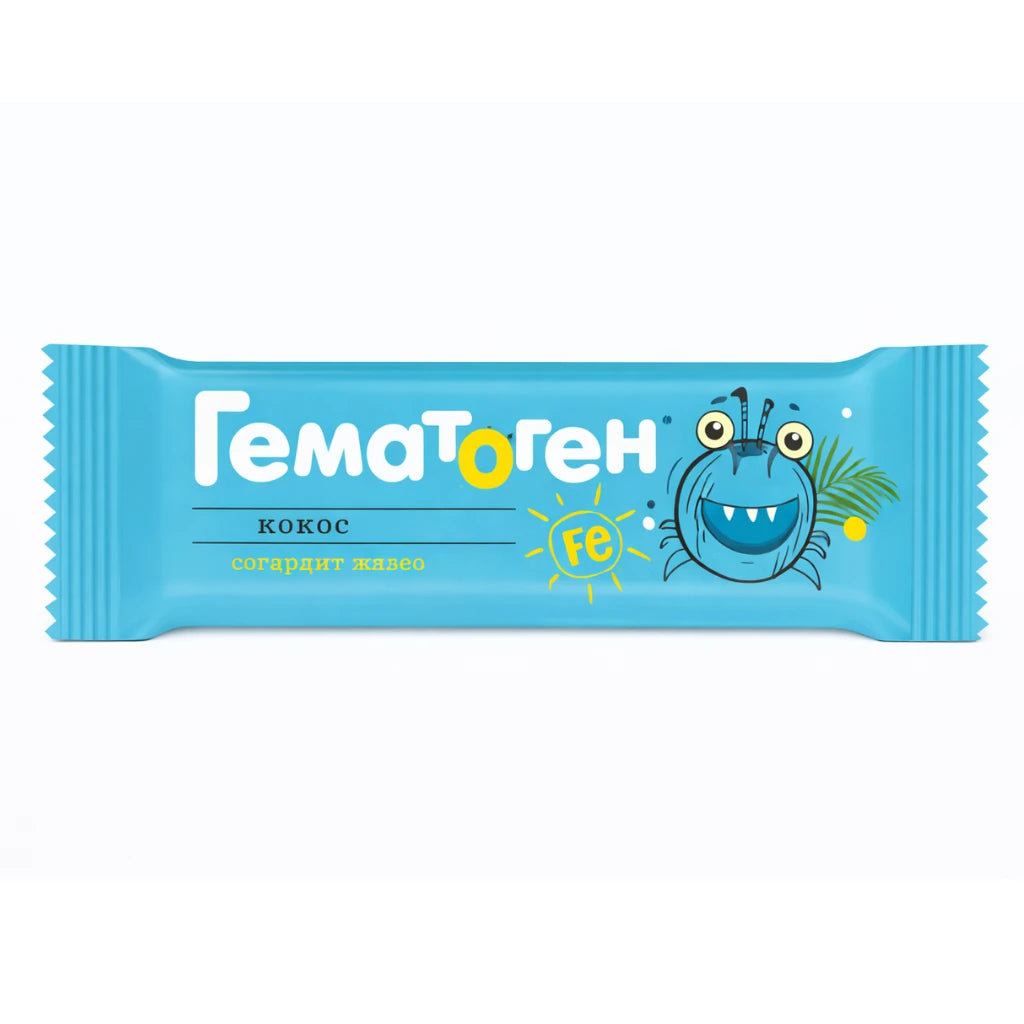 Amateg Гематоген Fe 5mg 30g с кокосом