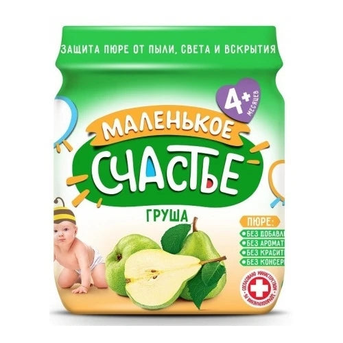 Malenikoe Sciastie Пюре грушевое 90g