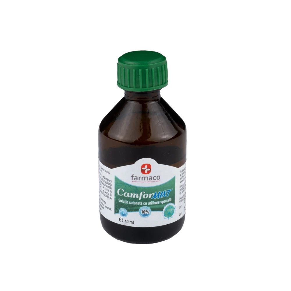 Camfor MIXT 10% 40ml sol.cutan. cu util.spec.