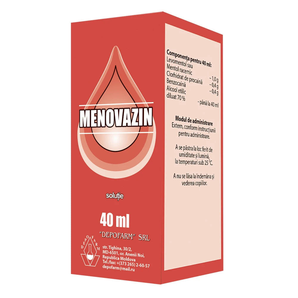 Меновазин 40ml р-р спирт. для наруж. прим. (Depofarm)