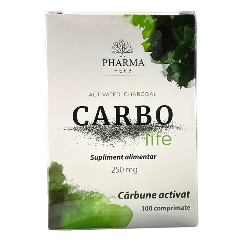 Carbune activat Carbo Life 250mg comp. N100