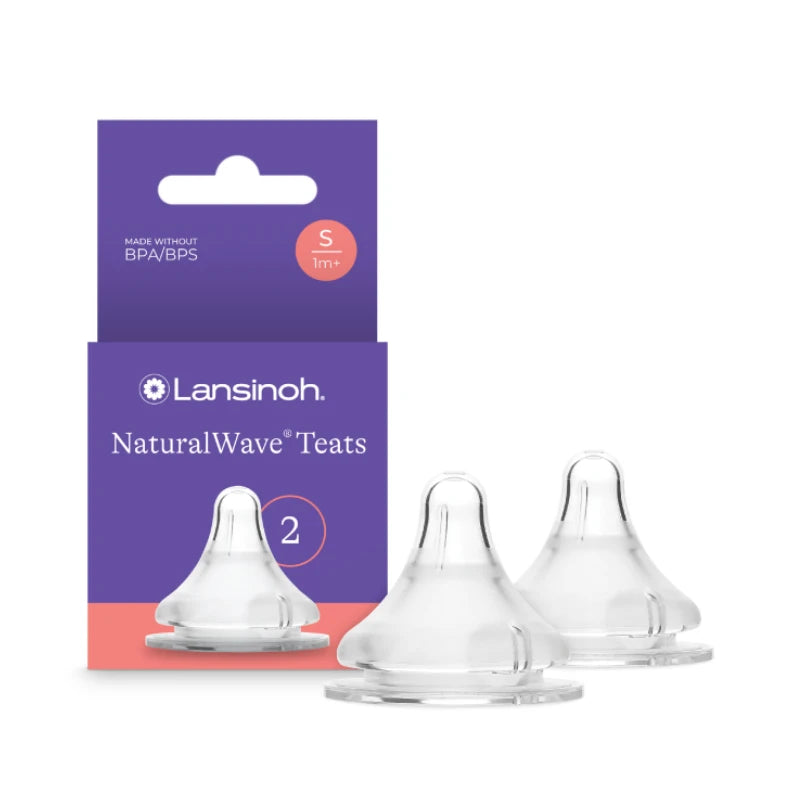 Lansinoh Tetină anticolici, silicon, flux lent ,2buc, 0+ (75900)