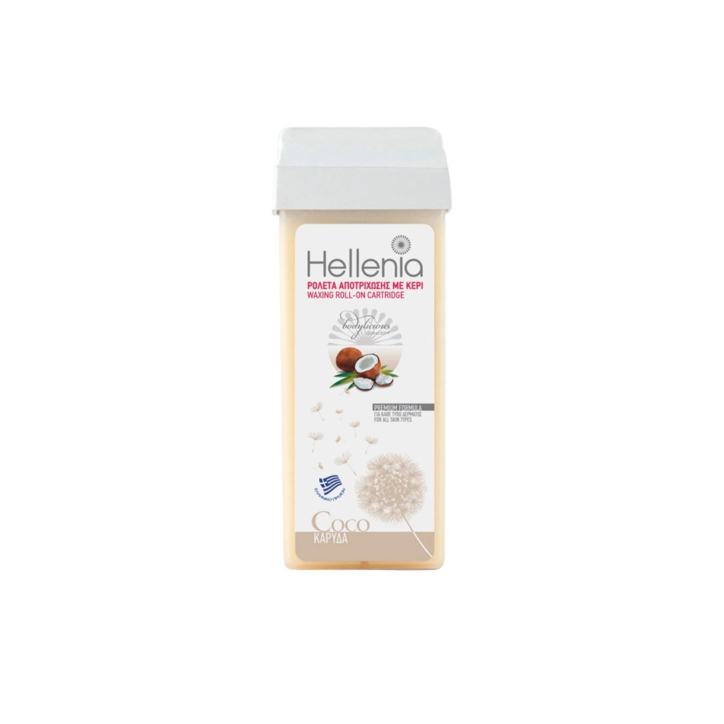 Hellenia Воск для депиляции с кокосом 100ml