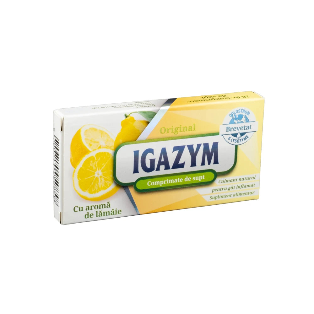 Igazym colostrum lysozyme для горла табл. N20(лимон)