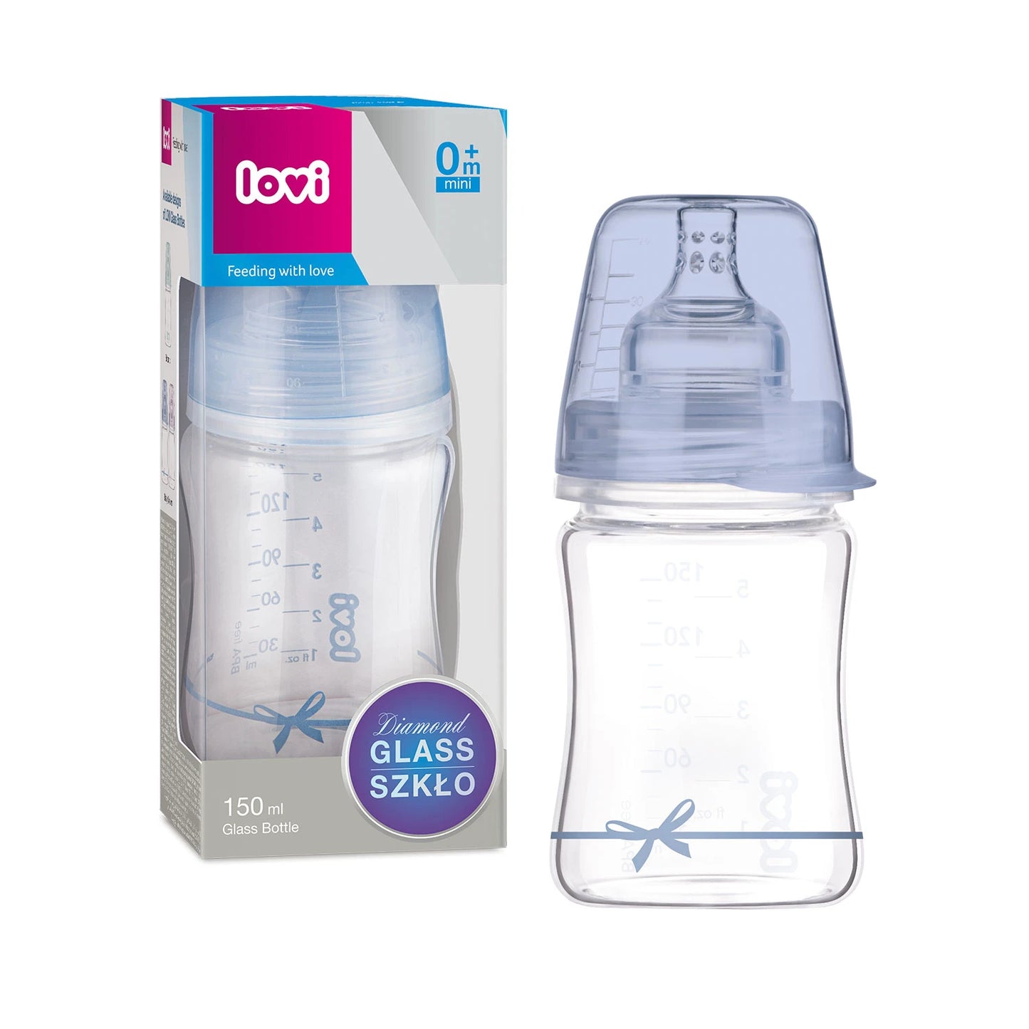 Canpol Baby 74/104 LOVI Стеклянная бутылочка 150ml Baby Shower B