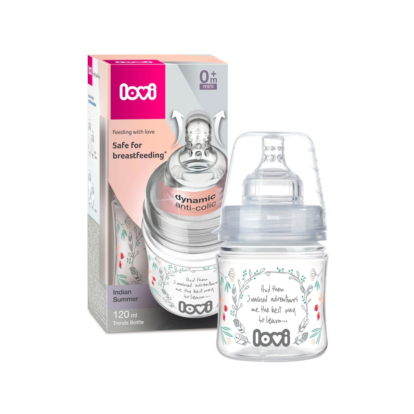 Canpol Baby 21/582 LOVI Biberon 120ml Indian summer