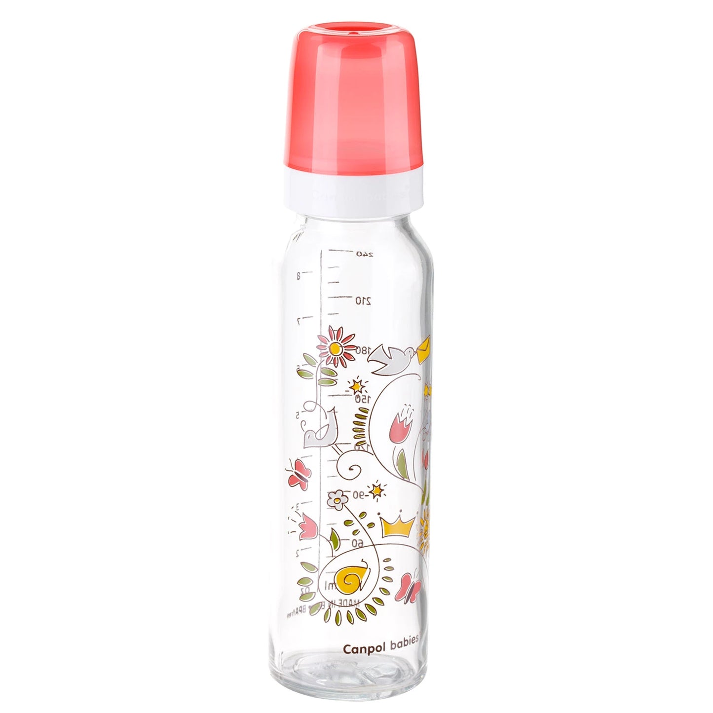 Canpol Baby 42/201 Стеклянная бутылочка с рисунком 220ml