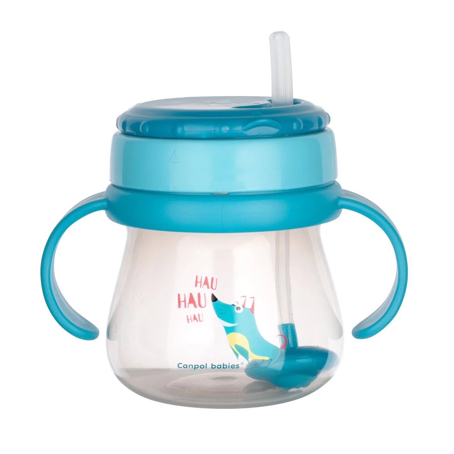 Canpol Baby 56/517 Cană sport cu pai din silicon și greutate 250 ml