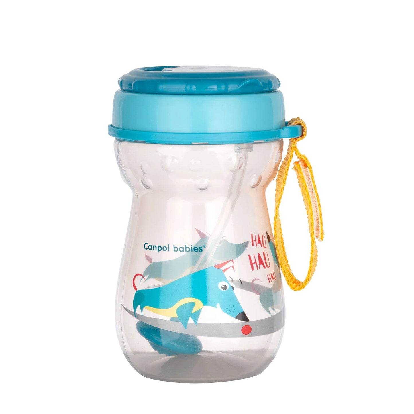 Canpol Baby 56/518 Cană sport cu pai din silicon și greutate 350 ml